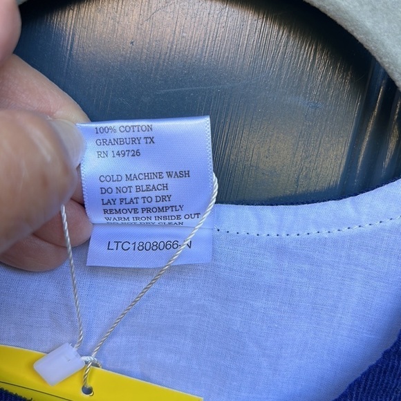 LTC Blue Cotton Corduroy Jumper NWT - Picture 9 of 9
